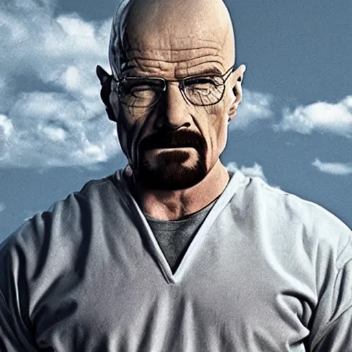 Image similar to roided up walter white