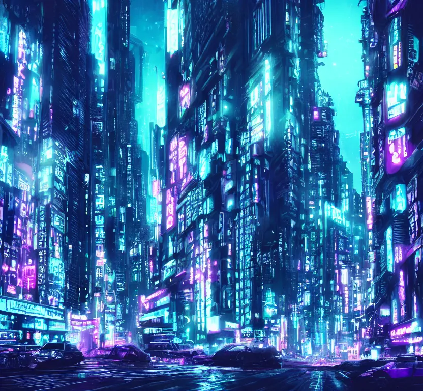 City Glow - Animated by TheFearMaster  Cyberpunk city, Futuristic city,  Neon wallpaper