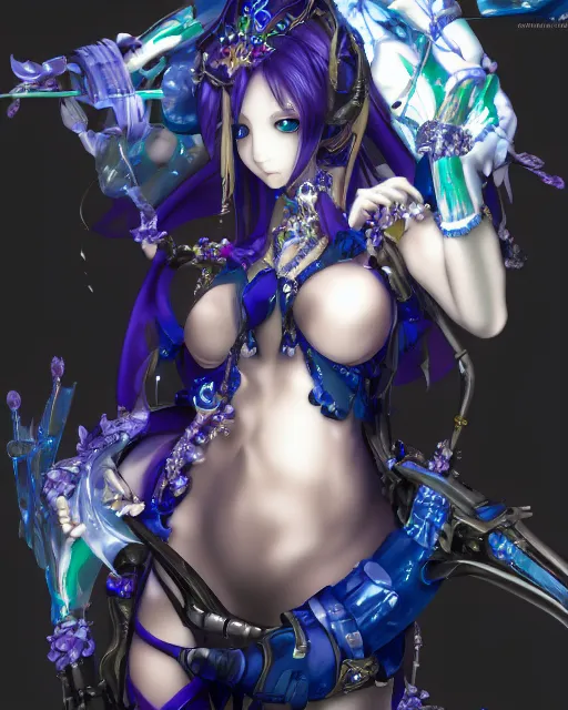 Image similar to Sophie Xeon by Yoshitaka Amano 4k hyper detailed trending on artstation