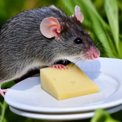 Prompt: The rat that has all the cheese