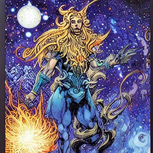 Image similar to Cosmic wizard by Rebecca Guay