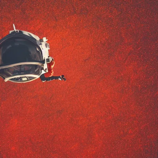 Prompt: an astronaut emerging from an ocean of red water, otherwordly sky, cinematic shot, 35mm, photography, High definition, 8k, detailed, deprh of field, photorealistic, epic atmosphere