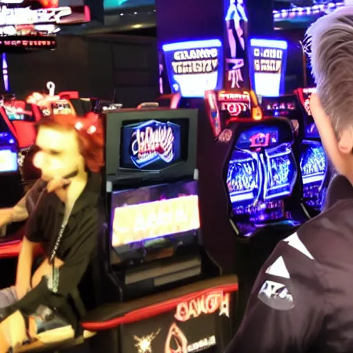 Image similar to really handsome gigachad xqc gambling : : realistic : : 1 dslr : : 1 - - quality 2