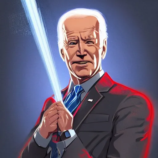 Prompt: joe biden shooting lasers from his eyes, artstation, detailed