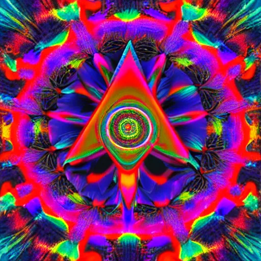 Image similar to psychedelic ego death