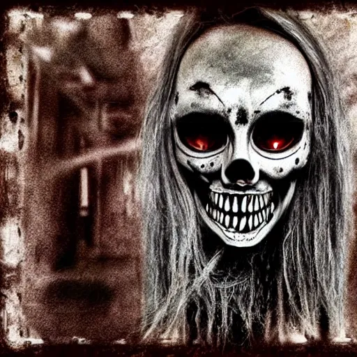 Image similar to Go to bed. Horror photo in metal style.