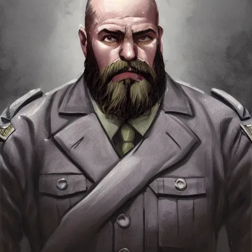 Prompt: portrait of aleksandr gelyevich dugin inteam fortress 2 style, epic, tragic, military art, fantasy, dieselpunk, hd shot, digital portrait, beautiful, artstation, comic style, by artgerm, guy denning, jakub rozalski, magali villeneuve and charlie bowater