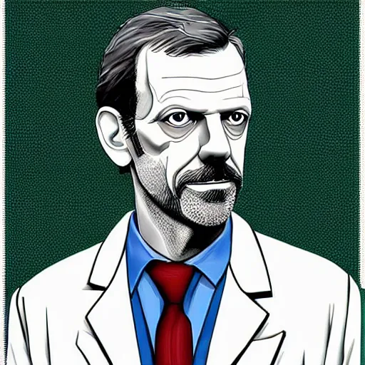 Image similar to Dr. Gregory House in Minecraft art style