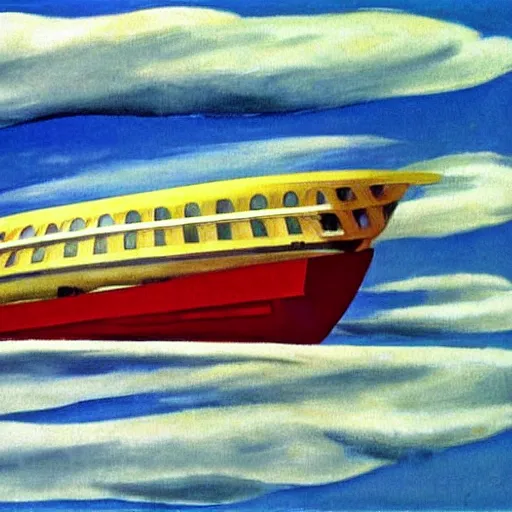 Image similar to Zeppelin by Edward hopper