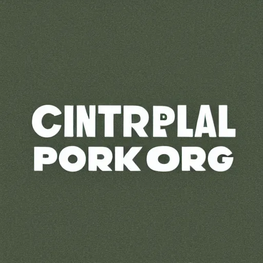 Prompt: “logo for Central Pork, pig, weeds, tall building, pink and green”