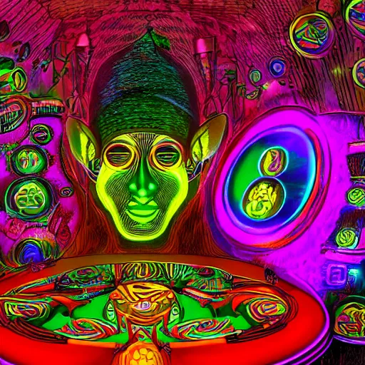 Image similar to The DMT Machine Elves