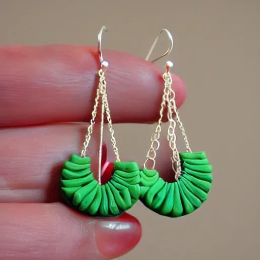 Prompt: polymer clay earrings