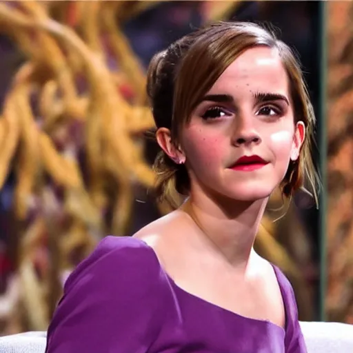 Image similar to emma watson smells a fart by dr. seuss