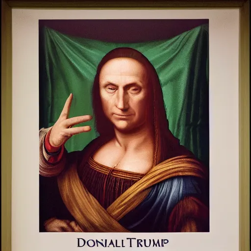 Image similar to donald trump in the style of da vinci