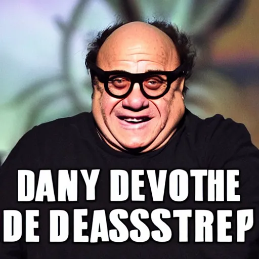 Prompt: Danny devito as the trash monster