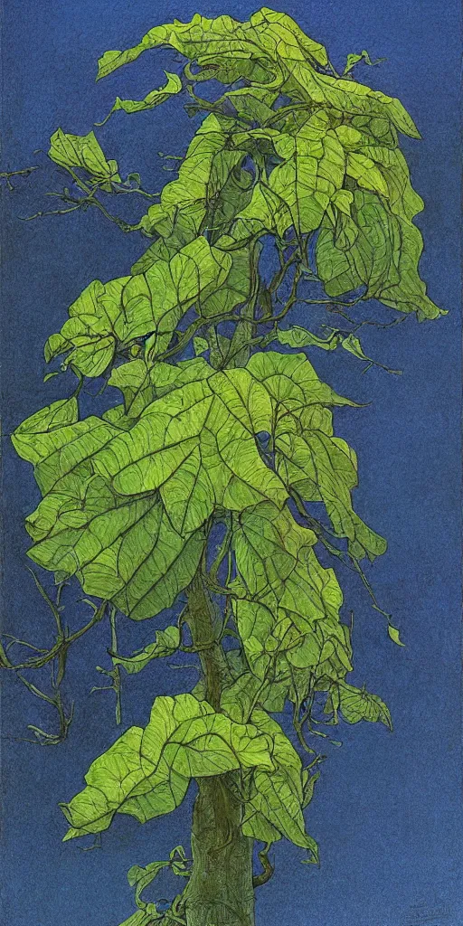 Prompt: artwork by john howe of a catalpa