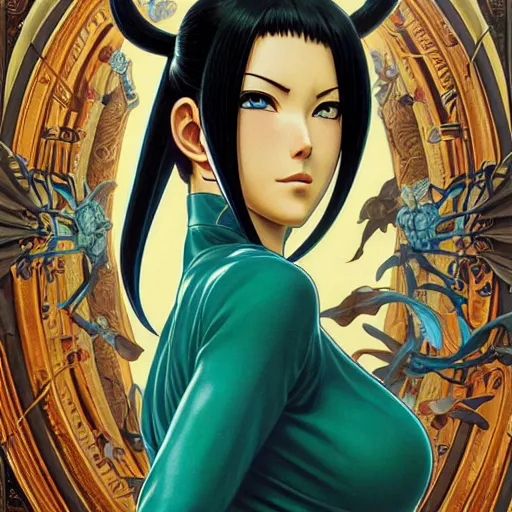 Prompt: highly detailed vfx portrait of nico robin by eiichiro oda!, stephen bliss, makoto shinkai, alphonse mucha, sharp focus, art by artgerm and greg rutkowski!, harsh overhead sunlight, blue eyes!!, large aquiline nose!!, stanley kybric, kaoru mori, intricately detailed, best of behance,