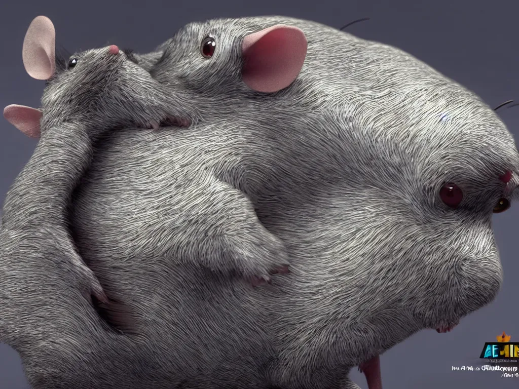 Image similar to a computer mouse pretends to be the king of ordinary mice and wears a crown, highly detailed, sharp focus, cinematic lighting, unreal engine 5, neon version of style jim burns