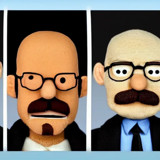 Image similar to walter white as a muppet