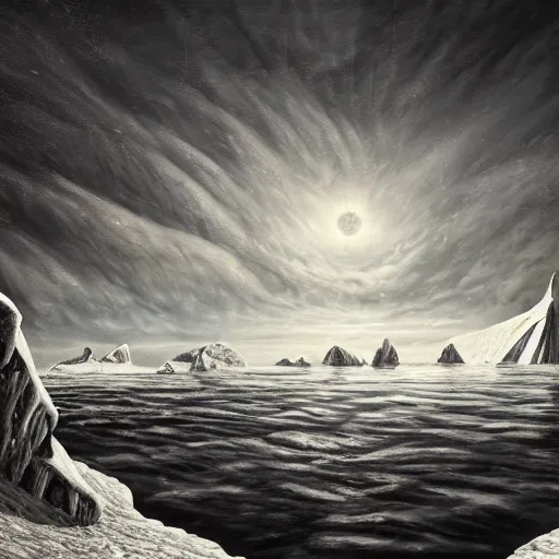 Image similar to idyllic masterpiece mythos of unconditional love of the mother Antarctica, cinematic, establishing shot, extremely high detail, photorealistic, cinematic lighting, intricate line drawings, 8k resolution