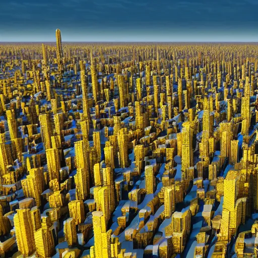 Prompt: a city with buildings made of corn, realism, 8k high resolution