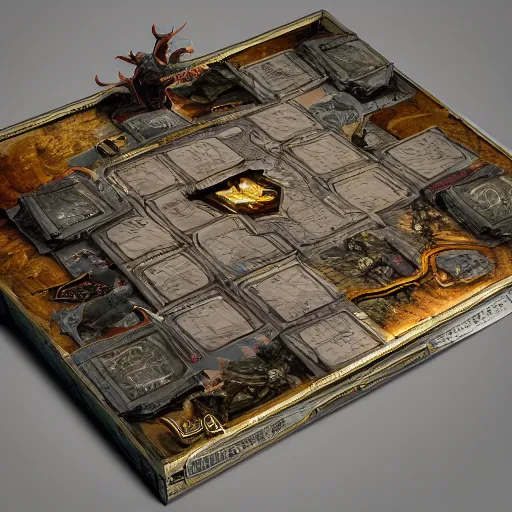 Image similar to box of a very successful game board in sales, fantasy game, front shot, highly detailed, illustration, fantasy art, in the style of greg rutkowski, epic, fantasy, intricate, hyper detailed, artstation, concept art, smooth, sharp focus, ray tracing