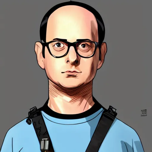 Prompt: buster bluth in the style of dino crisis concept art