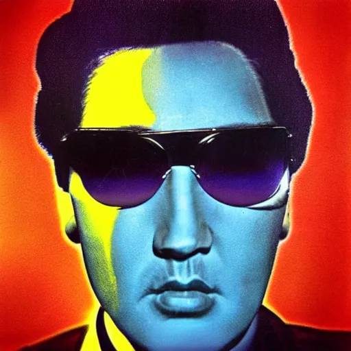 Prompt: “ psychedelic picture of Elvis, headshot”