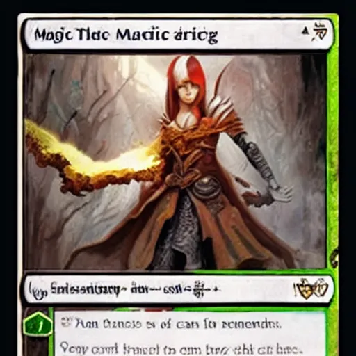 Image similar to magic the gathering card