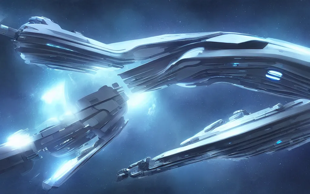 Image similar to a scifi utopian starship, future perfect, award winning digital art