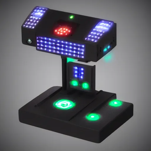 Image similar to small electronic futuristic movie prop with led lights