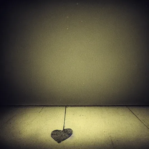 Image similar to broken heart, sadness, dark ambiance