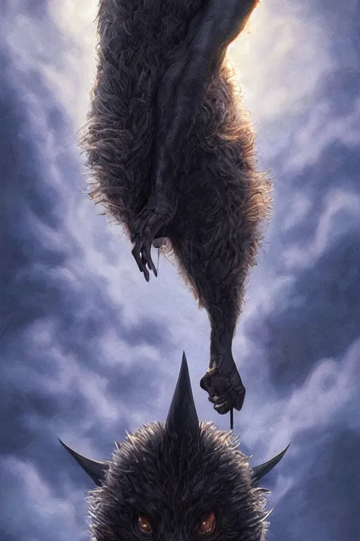 Prompt: tom hanks as a man - bat creature, moonlit night, fantasy, wide angle, 8 k, high definition, insanely detailed, intricate, elegant, professionally retouched, soft lighting, art by artgerm and wlop