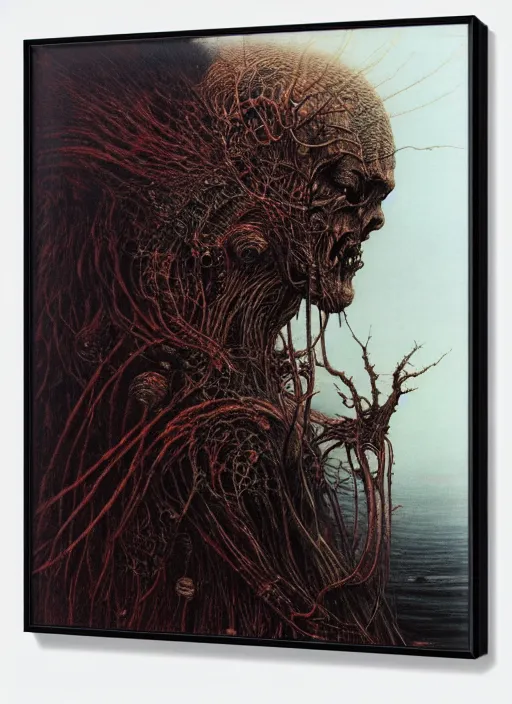 Prompt: a side view of spirit of bever, highly detailed, art by Ayami Kojima, Beksinski, Giger