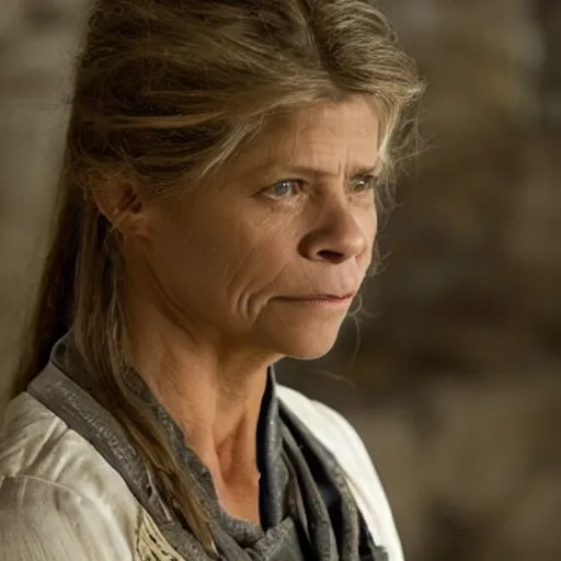 Prompt: linda hamilton as william in season 1 of westworld