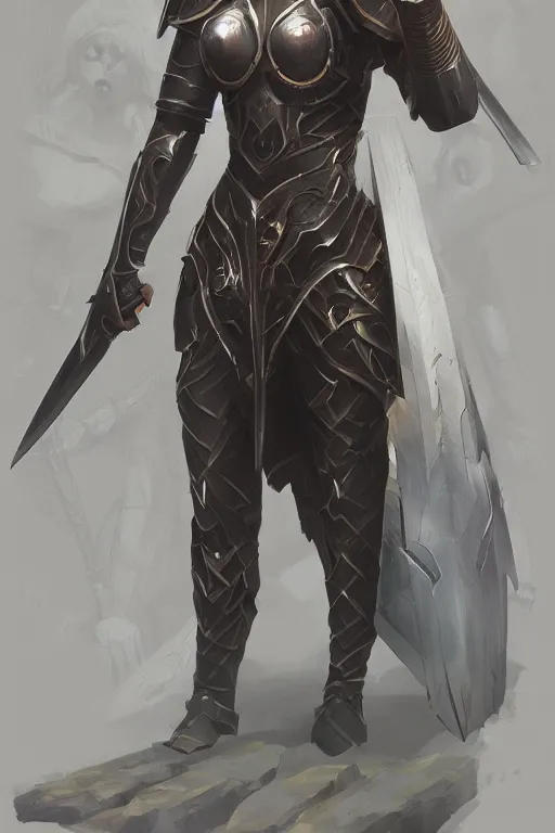 Image similar to Gorgeous armor elven knight by ilya kuvshinov, krenz cushart, Greg Rutkowski, trending on artstation