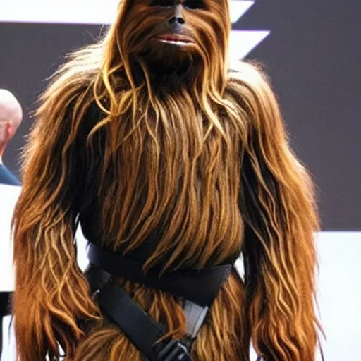 Image similar to chewbacca without any hair