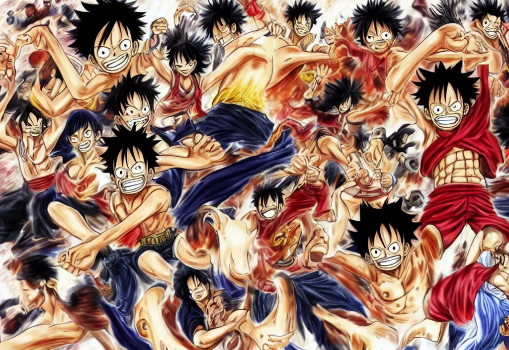 Image similar to Luffy gear 6