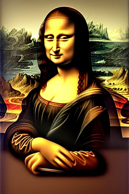 Image similar to modern mona lisa