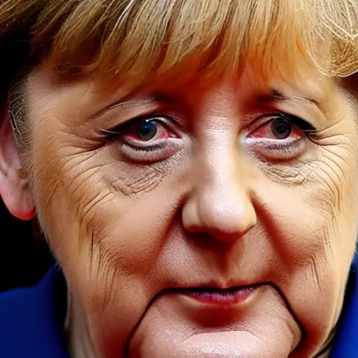 Prompt: Angela Merkel on dmt