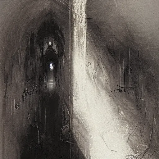 Image similar to the fire in my core heats my heart to the breaking point, twixt horror and despair my lungs catch, but cannot sate. The mind from direction fails, and cannot help but confuse my gait. dark concept art, by Greg Rutkowski, Gustav Dore, and Edvard Munch.