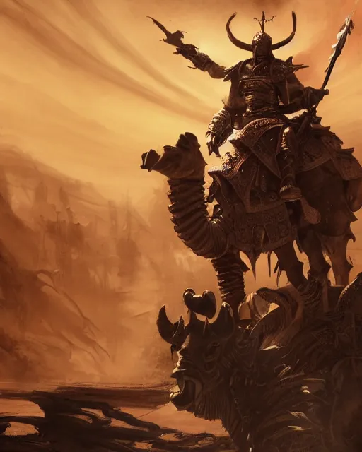 Prompt: warlord with camel head, on skull throne, magic the gathering artwork, D&D, fantasy, cinematic lighting, centered, symmetrical, highly detailed, digital painting, artstation, concept art, smooth, sharp focus, illustration, volumetric lighting, epic Composition, 8k, art by Akihiko Yoshida and Greg Rutkowski and Craig Mullins, heroic pose, oil painting, cgsociety, Battlefield background, explosions, arrows