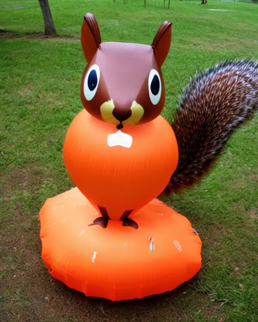 Prompt: inflated squirrel