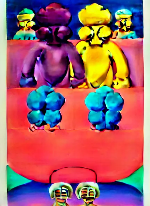 Image similar to flower men by shusei nagaoka, kaws, david rudnick, airbrush on canvas, pastell colours, cell shaded, 8 k