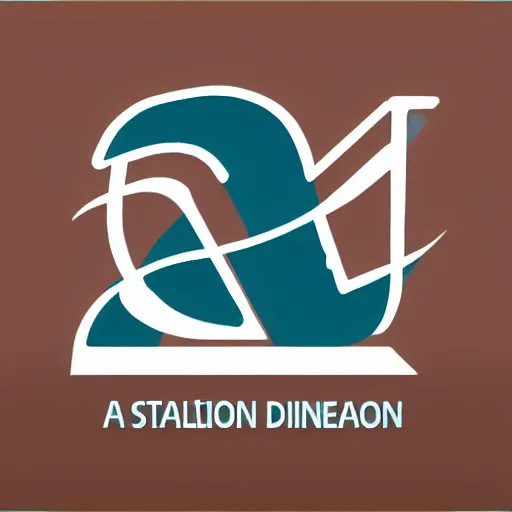 Image similar to a logo for SD with two letters and also reading Stable Diffusion