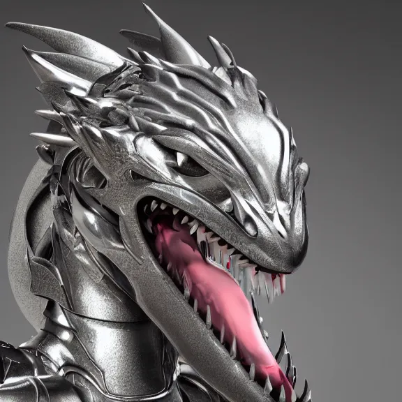 Image similar to detailed close maw shot of a gigantic goddess elegant beautiful stunning anthropomorphic hot robot mecha female dragon, eating tiny scared humans, with sleek silver metal armor and cat ears, OLED visor over eyes, micro art, vore, digital art, mawshot, dragon vore, dragon maw, furry art, high quality, 8k 3D realistic, macro art, micro art, Furaffinity, Deviantart, Eka's Portal, G6