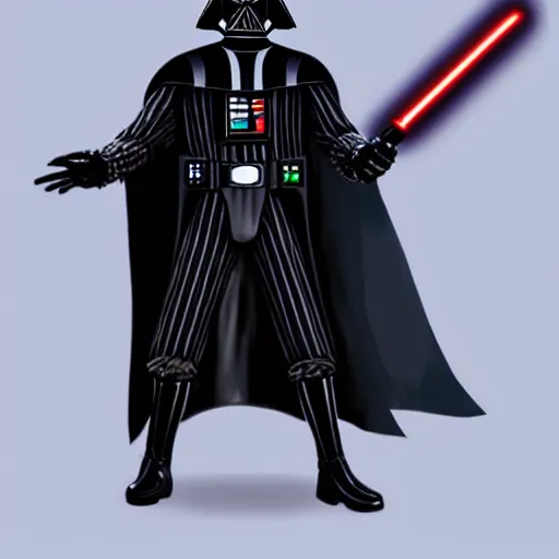 Image similar to darth vader, as a heartless from kingdom hearts i