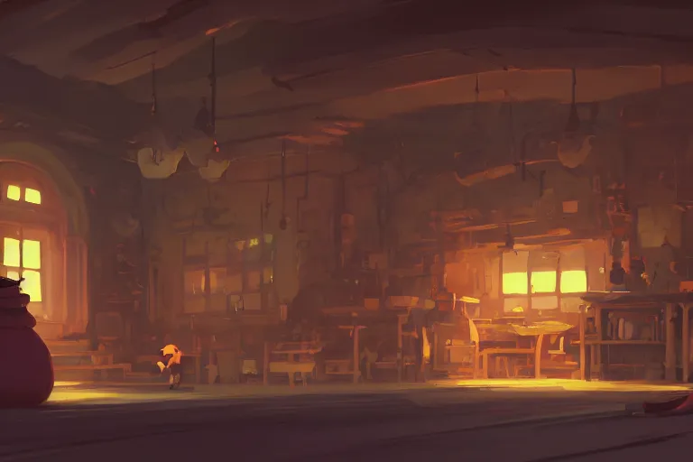 Image similar to sorcerer workshop interior, detailed, cory loftis, james gilleard, atey ghailan, makoto shinkai, goro fujita, studio ghibli, rim light, exquisite lighting, clear focus, very coherent, plain background, soft painting