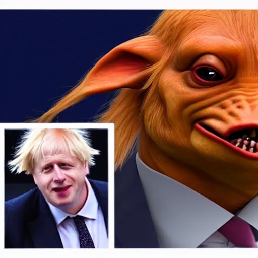 Image similar to Boris Johnson as Jar Jar Binks