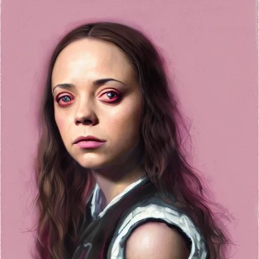 Image similar to black snake moan, breakfast club, pink petals with a a bored aubrey plaza and christina ricci mixed with mona lisa, intricate, elegant, highly detailed, wonderful eyes, sweet, digital painting, artstation, concept art, smooth, sharp focus, illustration, art by artgerm and greg rutkowski and concept art, rectilinear vaporwave